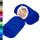 Lashuma Frottee Waschlappen Set 30x30 cm, London 2er Set Mini Handtücher Azur Blau, Weiche Kinderhandtuch aus Baumwolle