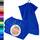 Lashuma Handtuch Set 30x50 cm aus Frottee, London 4er Set Gästehandtücher Azur Blau, Ideal als Gästetuch, Kinderhandtuch und für das Gesicht
