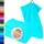 Lashuma 4er Set Gästehandtuch Türkis - Lagunen, London Badezimmer Kinder Handtücher klein 30x50 cm