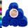 Lashuma Frottee Waschlappen Set 30x30 cm, London 6er Set Azur Blau, Weiche Kinderhandtücher aus Baumwolle