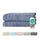 Müskaan® 2er Bambus Handtuch Set Rauchblau, 50% Baumwolle & 50% Bambus, 70x140cm, 450g/m² – Öko-Tex, Frottee Handtücher Set Baumwolle, Duschtücher Handtuchset Blau für Bad, 60°C waschbar