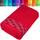 Lashuma Saunatuch Dame 100x200 cm Rot, Lugano XXL Frottee Badetuch Groß