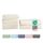 Müskaan® 6er Bambus Handtuch Set Natur, 50% Baumwolle & 50% Bambus, 450g/m² – 2X Duschtuch 70x140cm & 4X Handtuch 50x100cm – Öko-Tex, Handtücher Set Baumwolle, Handtuchset Weiß, 60°C waschbar