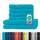 Müskaan® 6er Handtuch Set Türkis, 100% Baumwolle, 500g/m² – 2X Duschtuch 70x140cm & 4X Handtuch 50x100cm – Öko-Tex, Frottee Handtücher Set Baumwolle, Handtuchset Blau, 60°C waschbar, Frotteetücher