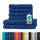 Müskaan® 6er Handtuch Set Royalblau, 100% Baumwolle, 500g/m² – 2X Duschtuch 70x140cm & 4X Handtuch 50x100cm – Öko-Tex, Frottee Handtücher Set Baumwolle, Handtuchset Blau, 60°C waschbar, Frotteetücher