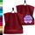 Lashuma kleine Handtücher 2er Pack 30x30 cm, Linz Gästehandtücher Rot - Rubin