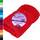 Lashuma Schulter Badehandtuch, 50x100 cm, Linz Liegenauflage Frottee Handtuch Rot - Scharlach
