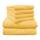 Dyckhoff Handtuchset "Brillant", 2 Badetücher / Duschtücher 70 x 140 cm und 4 Handtücher 50 x 100 cm, 6-teilig, mais