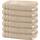 Erwin Müller Handtuch 6er-Pack Heidelberg 100% Baumwolle - saugstark, gut trocknend, kompakt, leichte Qualität beige Größe 50x80 cm - ideal für Sport, Strand, Reisen