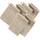 Erwin Müller Waschhandschuh Heidelberg 6er- Pack, 100% Baumwolle beige Größe 15x21 cm - weiche Qualität, saugstark und strapazierfähig - praktisch durch Schlaufe