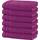 Erwin Müller Duschtuch 6er-Pack Heidelberg 100% Baumwolle Fuchsia Größe 70x140 cm - saugstark, gut trocknend, kompakt, leichte Qualität - ideal für Sport, Strand, Reisen
