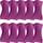 Erwin Müller Gästetuch Heidelberg 10er- Pack, 100% Baumwolle Fuchsia Größe 30x50 cm - weiche Qualität, saugstark und strapazierfähig - praktisch durch Schlaufe