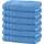 Erwin Müller Duschtuch 6er-Pack Heidelberg 100% Baumwolle hellblau Größe 70x140 cm - saugstark, gut trocknend, kompakt, leichte Qualität - ideal für Sport, Strand, Reisen