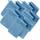 Erwin Müller Waschhandschuh, Waschlappen Heidelberg 10er- Pack, 100% Baumwolle hellblau Größe 15x21 cm - weiche Qualität, saugstark und strapazierfähig - praktisch durch Schlaufe