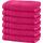 Erwin Müller Badetuch 6er-Pack Heidelberg 100% Baumwolle pink Größe 100x150 cm - saugstark, gut trocknend, kompakt, leichte Qualität - ideal für Sport, Strand, Reisen