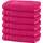 Erwin Müller Duschtuch 6er-Pack Heidelberg 100% Baumwolle pink Größe 70x140 cm - saugstark, gut trocknend, kompakt, leichte Qualität - ideal für Sport, Strand, Reisen