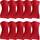 Erwin Müller Gästetuch Heidelberg 10er- Pack, 100% Baumwolle rot Größe 30x50 cm - weiche Qualität, saugstark und strapazierfähig - praktisch durch Schlaufe