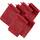 Erwin Müller Waschhandschuh Heidelberg 6er- Pack, 100% Baumwolle rot Größe 15x21 cm - weiche Qualität, saugstark und strapazierfähig - praktisch durch Schlaufe