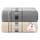 Casa Copenhagen X Lines 2-teiliges XL-Designer Badetuch-Set aus 100% ägyptischer Baumwolle Grau Creme, 600 g/m², 90x180 cm Badetücher für das Badezimmer (perfekte Geschenkset für Damen & Herren)