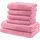 REDBEST Handtuchset, Frottierset New York 6-TLG. rosa - leichte, weiche Qualität, saugstark, sehr strapazierfähig, 100% Baumwolle
