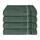 Schiesser Handtuchset Skyline Color - 4-teilig - 50 x 100 cm - Dunkelgrün