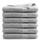 DoubleDry Große Handtücher Set 6-70 X 140cm, Flauschige Badehandtücher, Duschhandtücher aus 100% Baumwolle (Oeko-TEX MIG Certified)- 500 g/m², Große Handtücher für Bad und Dusche - Hellgrau