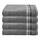 Schiesser Handtuchset Skyline Color - 4-teilig - 50 x 100 cm - Dunkelgrau