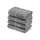 Superior Handtücher aus ägyptischer Baumwolle, 4er-Set, ultraweiche Handtücher, Dickes Plüsch, saugfähig, schwer, Gästebad, Hotel, Spa, Badezimmer, Duschbasics, Anthrazit