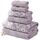 Modern Threads 6-teiliges garngefärbtes Jacquard-Handtuch-Set Charlize Orchidee