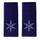 SKL Home Handtuch-Set mit Weihnachtsmotiv, Schneeflocken, Bad/Küche/Bar, Geschenkidee, Marineblau, 2-teilig
