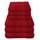 Julie Julsen 6 TLG Handtuchset 3 Badetücher 3 Handtücher Reine Baumwolle über 30 Farben Bordeaux