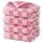 Jacquotha Weiche Baumwoll-Handtücher in rosa kariert, leicht, saugfähig, zum Händetrocknen und Gesichtswaschen, Geschenke für Frauen und Mädchen, 73 x 33 cm, 4 Stück