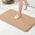 MIULEE Badematte Memoryschaum Badezimmerteppich rutschfeste Badteppich Wasserabsorbierend Badvorleger Schnelltrocknend Waschbar Duschvorleger für Badezimmer 40x60cm Beige