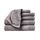 Lacoste Heritage Supima Cotton 6-teiliges Handtuch-Set, 2 Badetücher, 2 Handtücher, 2 Waschlappen, Meteorit - Hochsaugfähig & schnell trocknend, Badezimmer-Essential, maschinenwaschbar