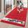 Muddy Mat® Super saugfähige Fußmatte für den Innenbereich, Mikrofaser, schnell trocknend, Chenille-Eingangsteppich, rutschfeste Haustürmatte, Innenmatte, maschinenwaschbar, Haustierteppich, Rot, 91,4