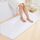 COSY HOMEER Extra Dicke Badteppiche für Badezimmer – rutschfeste Badewäsche-Sets, Matten, weiches Plüschgarn, zottelig, 100% Starkes Polyester, Wohnzimmer, Schlafzimmer, wasserabsorbierend (weiß, 61