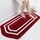 COSY HOMEER Extra dickes Badwäsche-Set, Teppiche, rutschfeste Badematten, weicher Plüsch, 100 % starkes Polyester, für Wohnzimmer, Badezimmer, wasserabsorbierend (rot, 61 x 122 cm)
