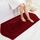 COSY HOMEER Extra Dicke Badteppiche für Badezimmer – Anti-Rutsch-Badwäsche-Set, Matten, weicher Plüsch, 100% Starkes Polyester, für Wohnzimmer, Schlafzimmer, wasserabsorbierend (rot, 61 x 122 cm)
