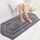 COSY HOMEER Extra Dicke Badewäsche-Sets für Badezimmer – rutschfeste Badematten, weicher Plüsch, 100% Starkes Polyester, Wohnzimmer, Schlafzimmer, wasserabsorbierend (Grau, 61 x 121 cm)