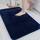 COSY HOMEER Badteppiche für Badezimmer, extra dick, rutschfeste Badematten, weiches Plüschgarn, zottelig, 100 % starke Mirco-Polyester-Matte, Wohnzimmer, wasserabsorbierend (marineblau, 50.8x81.3 cm)