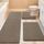 ACCUMTEK Upgrade Gestreiftes ultraweiches Badezimmerteppiche und Matten-Set, 3-teiliges Badezimmerteppich-Set, beige, rutschfeste Chenille-WC-Matte, Schlafzimmer, Küche
