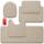 Elvoki 5-teiliges Badezimmerteppich-Set – Memory-Schaum-Badteppiche, rutschfest, ultraweich, wasserabsorbierend, maschinenwaschbar, Badezimmerteppiche – Beige