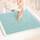 LuxStep Duschmatte, Badewannenmatte, 61 x 61 cm, rutschfeste Badematte mit Ablauf, schnell trocknende PVC-Luffa-Badematte für Badewanne, Dusche, Badezimmer (phthalatfrei, grün)