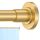 CorkLatta Goldfarbene Duschvorhangstange, 78,9 bis 277,2 cm, 2,5 cm Durchmesser, verstellbare Federspannung, Gardinenstange, kein Bohren, Edelstahl-Teleskopstange, kein Rost