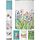 arteneur® - Bunte Blumen - Anti-Schimmel Duschvorhang 120x180 - Recycelt mit Öko-Tex Standard 100 - Beschwerter Saum, Blickdicht, Wasserdicht, Waschbar, 8 Ringe & E-Book