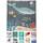 arteneur® - Wasserwelt Dunkelgrau - Anti-Schimmel Duschvorhang 180x200 - Recycelt mit Öko-Tex Standard 100 - Beschwerter Saum, Blickdicht, Wasserdicht, Waschbar, 12 Ringe & E-Book