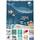arteneur® - Wasserwelt Blau - Anti-Schimmel Duschvorhang 180x200 - Recycelt mit Öko-Tex Standard 100 - Beschwerter Saum, Blickdicht, Wasserdicht, Waschbar, 12 Ringe & E-Book mit Reinigungs-Tipps