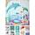 arteneur® - Wasserfarben Ozean - Anti-Schimmel Duschvorhang 180x200 - Recycelt mit Öko-Tex Standard 100 - Beschwerter Saum, Blickdicht, Wasserdicht, Waschbar, 12 Ringe & E-Book