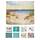 arteneur® - Meeresküste - Anti-Schimmel Duschvorhang 240x200 - Recycelt mit Öko-Tex Standard 100 - Beschwerter Saum, Blickdicht, Wasserdicht, Waschbar, 16 Ringe