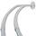 Zenna Home Aluminum Double Curved Rustproof Shower Rod NeverRust Duschvorhangstange, doppelt gebogen, rostfreie Duschstange, Aluminium, Chrom, 72 Inches